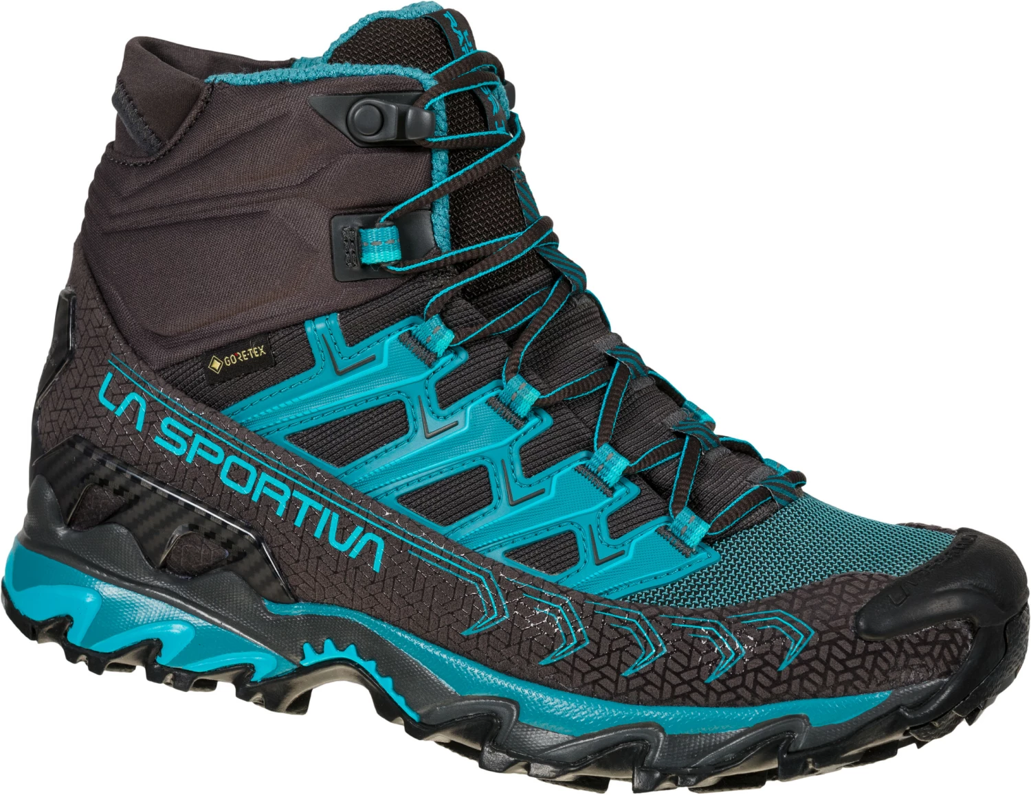 La Sportiva Ultra Raptor II Mid Wide GTX Chaussures Femme, gris/turquoise 3 La Sportiva Ultra Raptor II Mid Wide GTX Chaussures Femme, gris/turquoise