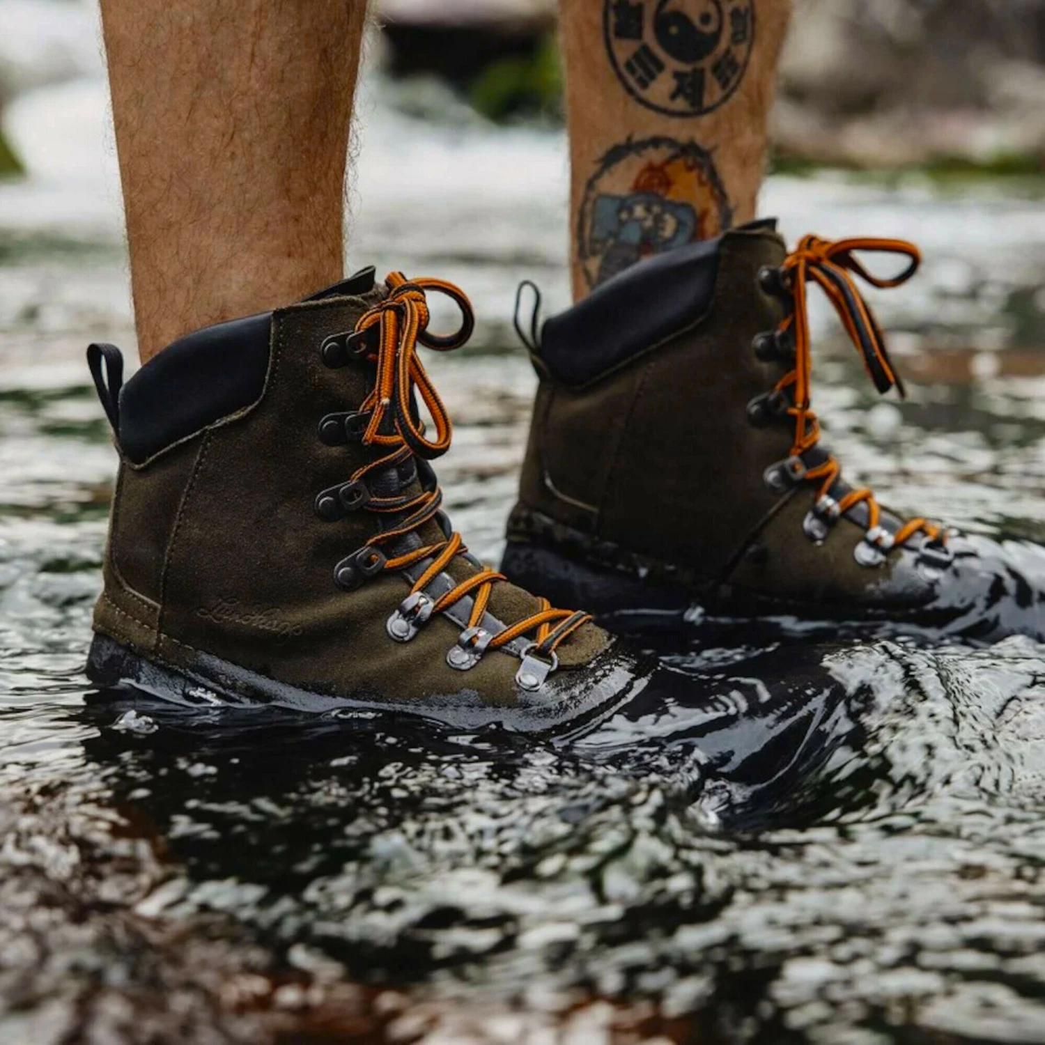 Lundhags Tjakke Bottes mi-hautes, vert/noir 5 Lundhags Tjakke Bottes mi-hautes, vert/noir – Image 3