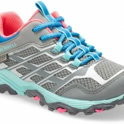 Merrell Moab FST Chaussures Basses Étanche Enfant, bleu