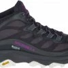 Merrell Moab Speed Mid GTX Chaussures Femme, noir -Chaussures trekking Soldes merrell moab speed mid gtx shoes women black 1