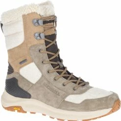 Merrell Ontario Tall Polar WP Chaussures Femme, olive/beige