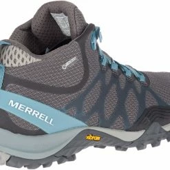 Merrell Siren 3 GTX Chaussures Mi-Hautes Femme, bleu -Chaussures trekking Soldes merrell siren 3 gtx mid shoes women blue smoke 3 2