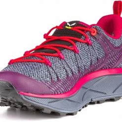 SALEWA Dropline GTX Chaussures Femme, Bleu pétrole -Chaussures trekking Soldes salewa dropline gtx shoes women ombre blue virtual pink 5 1