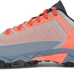 SALEWA Lite Train K Chaussures Femme, gris/orange -Chaussures trekking Soldes salewa lite train k kengaet naiset blue fog fluo coral 3 1