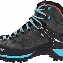 SALEWA MTN Trainer Mid GTX Chaussures Femme, bleu -Chaussures trekking Soldes salewa mtn trainer mid gtx kengaet naiset magnet viridian green 3
