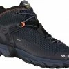 SALEWA Ultra Flex 2 GTX Chaussures mi-hautes Homme, vert/noir -Chaussures trekking Soldes salewa ultra flex 2 gtx mid shoes men black out red orange 1 1