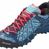 SALEWA Wildfire GTX Chaussures Femme, gris/Bleu pétrole -Chaussures trekking Soldes salewa wildfire gtx shoes women poseidon capri 1