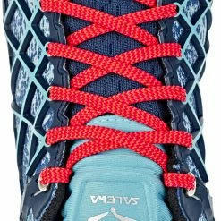 SALEWA Wildfire GTX Chaussures Femme, gris/Bleu pétrole -Chaussures trekking Soldes salewa wildfire gtx shoes women poseidon capri 3