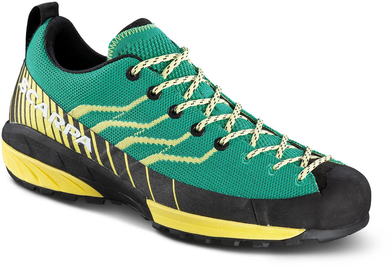 Scarpa Mescalito Knit Chaussures Femme, Bleu pétrole/jaune 3 Scarpa Mescalito Knit Chaussures Femme, Bleu pétrole/jaune