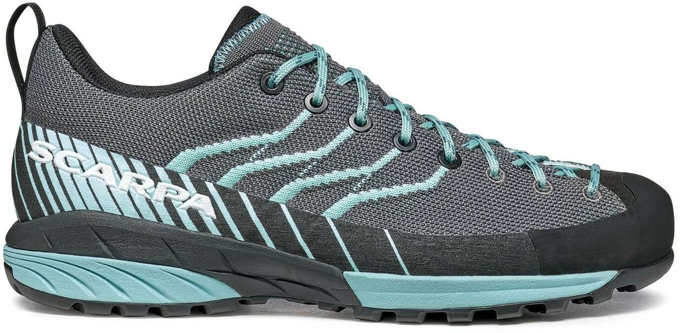 Scarpa Mescalito Knit Chaussures Femme, gris/turquoise 3 Scarpa Mescalito Knit Chaussures Femme, gris/turquoise