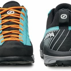 Scarpa Mescalito Chaussures Femme, gris/turquoise -Chaussures trekking Soldes scarpa mescalito shoes women ceramic gray 5 1