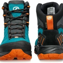 Scarpa Rush Trek GTX Chaussures Homme, noir/bleu -Chaussures trekking Soldes scarpa rush trek gtx shoes men pagoda blue mango 6