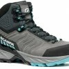Scarpa Rush Trek GTX Chaussures Femme, gris/bleu -Chaussures trekking Soldes scarpa rush trek gtx shoes women midgray aqua 1