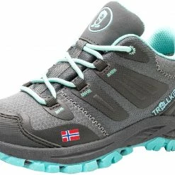 TROLLKIDS Rondane Hiker Chaussures basses Enfant, gris/turquoise