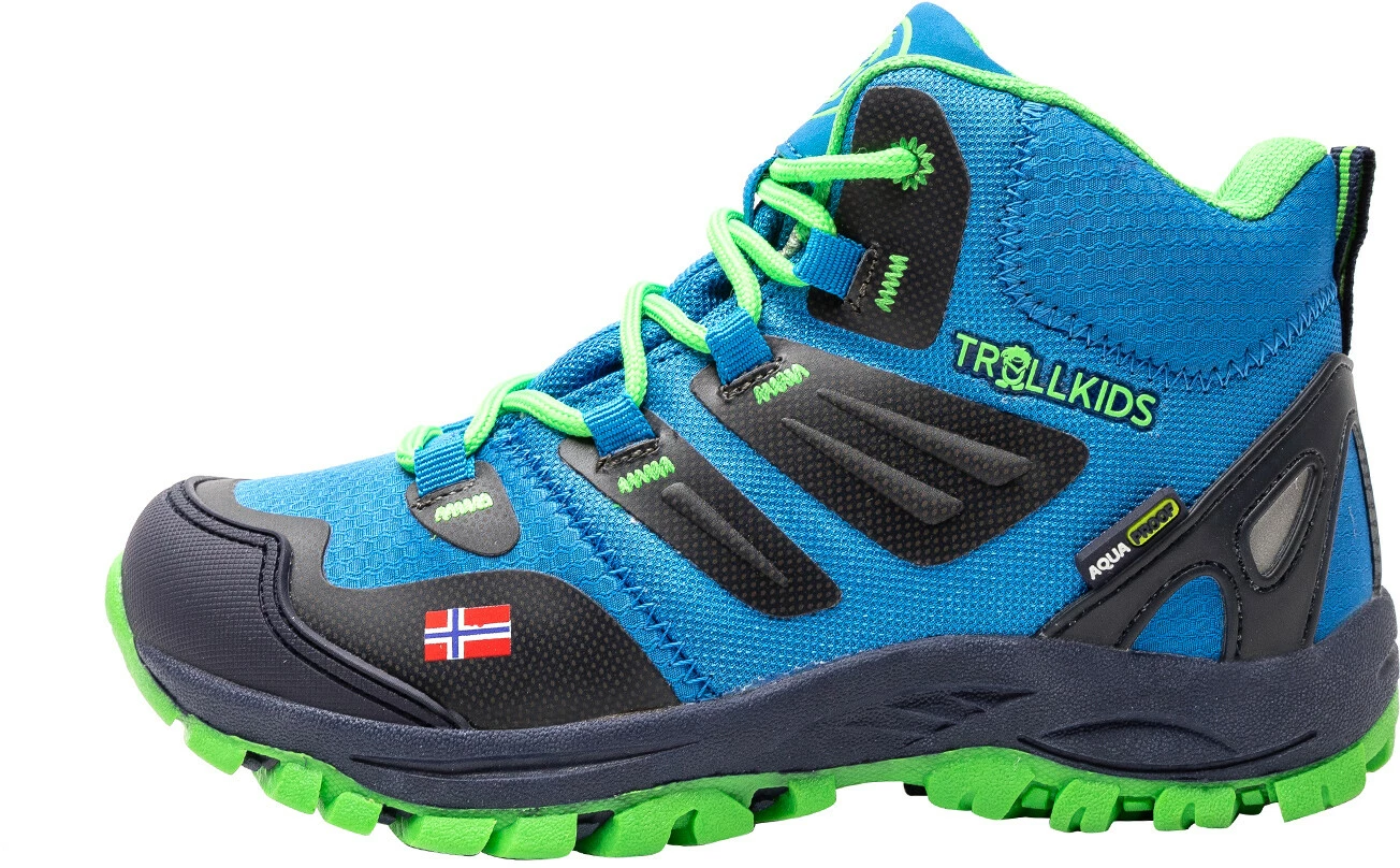 TROLLKIDS Rondane Hiker Chaussures Enfant, gris/turquoise 4 TROLLKIDS Rondane Hiker Chaussures Enfant, gris/turquoise – Image 2