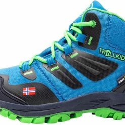 TROLLKIDS Rondane Hiker Chaussures Enfant, vert/rose -Chaussures trekking Soldes trollkids rondane hiker mid shoes kids medium blue green 2 2