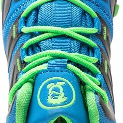 TROLLKIDS Rondane Hiker Chaussures Enfant, gris/turquoise 13 TROLLKIDS Rondane Hiker Chaussures Enfant, gris/turquoise -Chaussures trekking Soldes trollkids rondane hiker mid shoes kids medium blue green 6 1