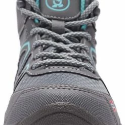 TROLLKIDS Skarvan Hiker Chaussures mi-hautes Enfant, gris/vert -Chaussures trekking Soldes trollkids skarvan hiker mid shoes kids anthracite mint 4 2